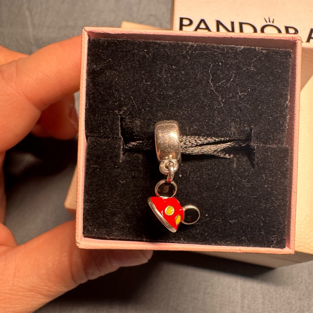 Authentic Pandora Disney park exclusive Mickey hat dangle